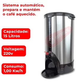 Cafeteira Elétrica Automática 15 Litros 220v Marchesoni